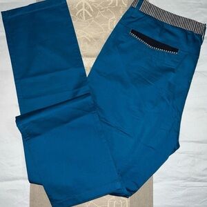 Calvin Klein Teal Chinos